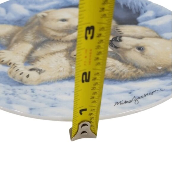 Polar Bear Cubs by Mike Jackson Royal Grafton The Collectors Treasure Plate 1990 - Picture 5 of 7